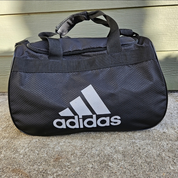 adidas Other - Adidas Diablo Duffel Hex Gym Duffle Bag Black Athletic Tote Workout Gear Sports